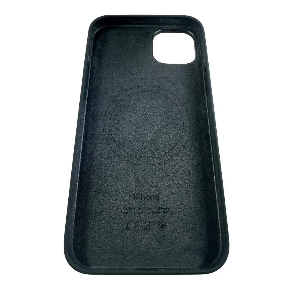 Apple iPhone 14 Plus Silicone Case with MagSafe - Midnight-open box-genuine.